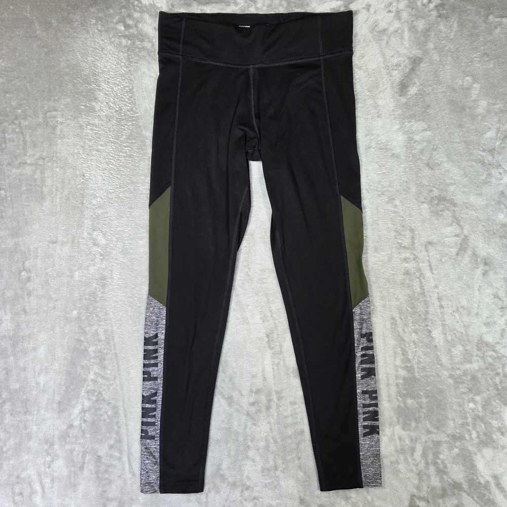 PINK Victoria's Secret Ultimate Leggings Black Olive Green Grey M